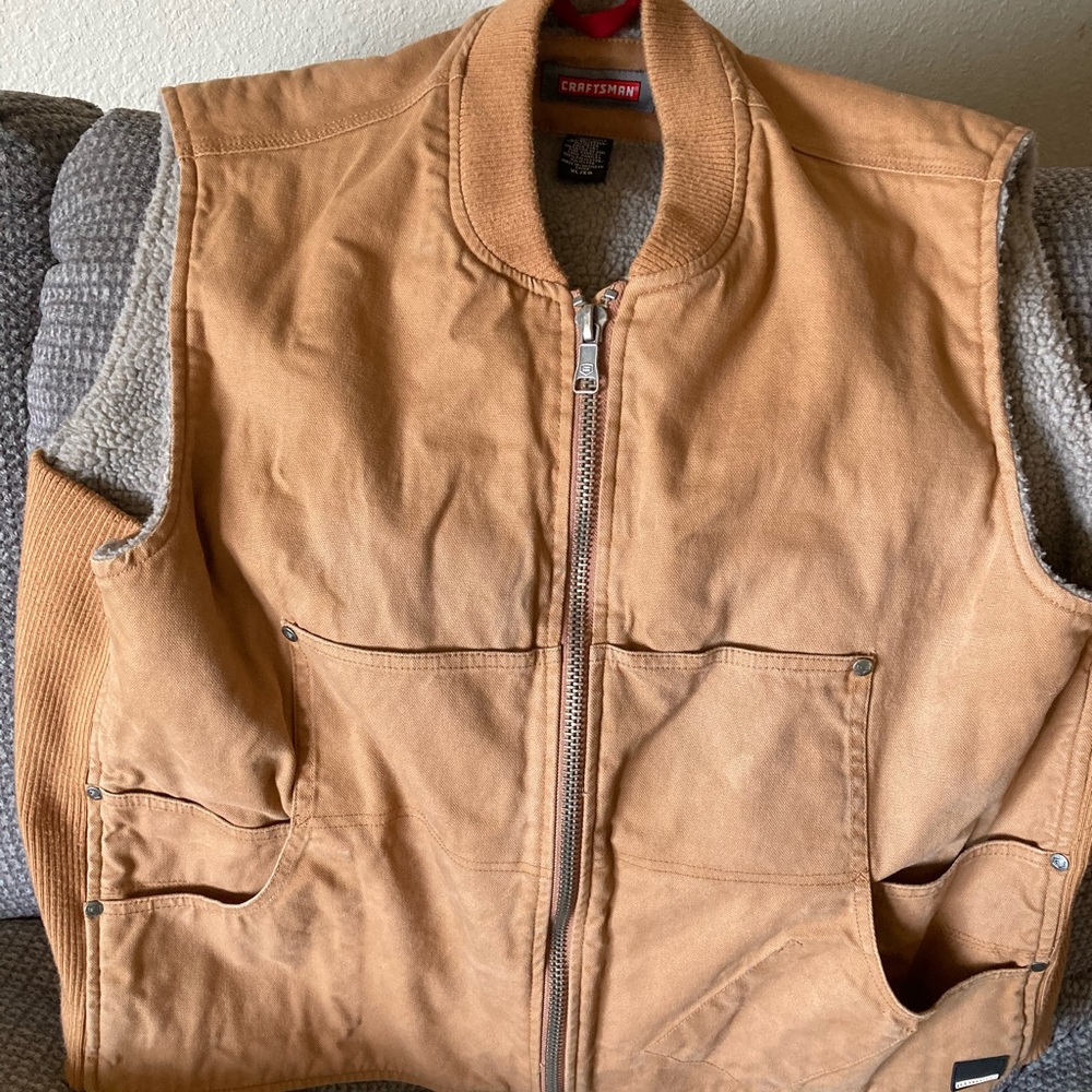 Mens Craftsman Work Vest Size XL
